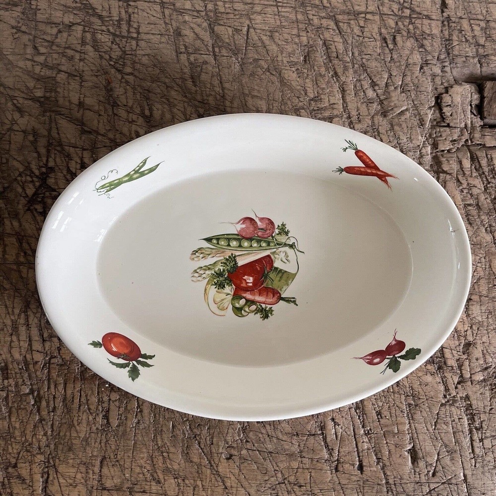 Egersund Scandinavian Vegetable Baking Dish Made in Norway 12.5" Vintage MCM